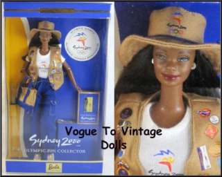 Sydney 2000 Olympic Pin Collector Barbie Doll AA NEW  