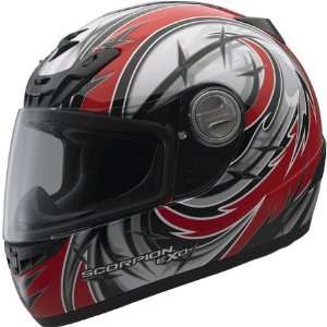  Scorpion EXO 400 Sting Full Face Helmet Small  Red 