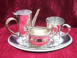 SILVER PLATED MINIATURE TEA SET  