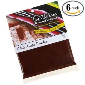 Los Chileros Chile Ancho Powder, 3 Ounce Grocery & Gourmet Food