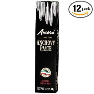 Amore Anchovy Paste, 1.6 Ounce Boxes (Pack of 12)  Grocery 