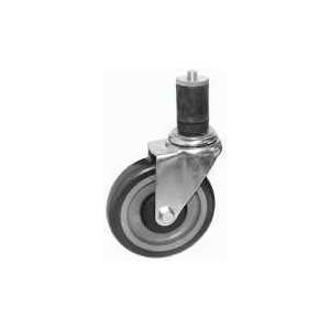 GSW Rubber Stem Style PU Caster   5in H   1 1/2in Dia  