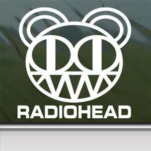  Radiohead Rock Band White Sticker Car Vinyl Window Laptop 