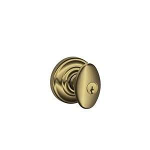   Brass Keyed Entry Siena Style Knob with Andover Rose