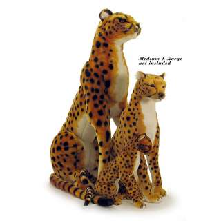 Childrens Lifelike Plush Safari Cheetah Cub with Realistic Sound