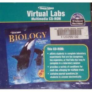 com Virtual Labs Multimedia CD ROM for Biology The Dynamics Of Life 