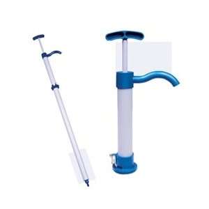 PVC Hand Drum Pump for most chemicals, Large 22oz/stroke  