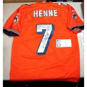 Chad Henne Autographed Signed Miami Dolphins Authentic Pro Jersey W 