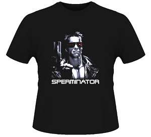 Arnold Schwarzenegger Terminator Sperminator T Shirt  