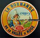 Vintage French Cheese Label Fromage Camembert Fabrique En Bassigny 