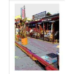  Market, Venice Beach, California Giclee Poster Print by 