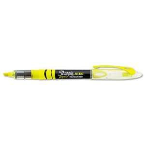   Pen Style Highlighter, MicrChisel Tip, Fluor Yellow