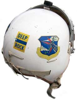 US Air Force P 4B Flight Helmet w SAC/Deep Rock Decals  