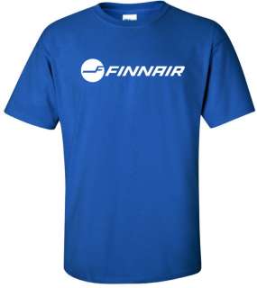 Stylish Royal Blue t shirt in cool cotton with a White Vintage Airline 