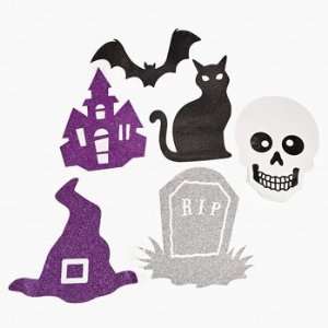   Halloween Glitter Cutouts   Party Decorations & Wall Decorations