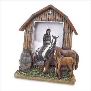  Mare and Foal Barn Photo Frame 