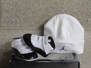 Nike Air Jordan 11 Retro CB Crib White Black Concord Sz 4 new 378049 