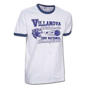  Villanova Wildcats NCAA 1985 Short Sleeve Ringer T Shirt 