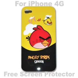  Angry Birds Case Hard Case Cover for Iphone 4g  J + Free 