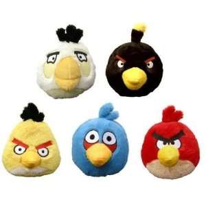 Angry Birds Plush   Set of 5 Birds w/ Sound (5) Toys 