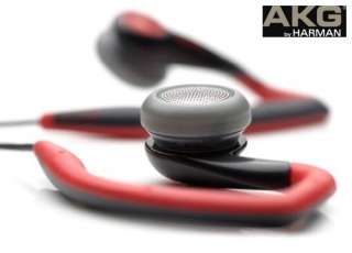 AKG K316 RED BLACK SPORTS  MUSIC STEREO EARPHONES  