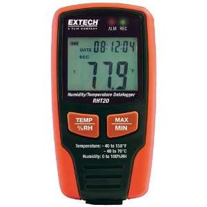  & Temperature Datalogger; 16,000 readings w/user defined sample rate