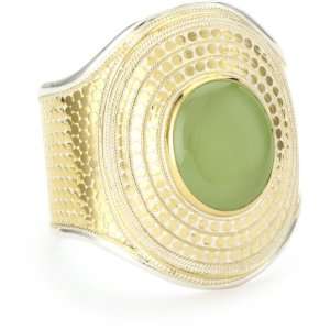 Anna Beck Designs Gili Large Green Chalcedony Cuff Bracelet