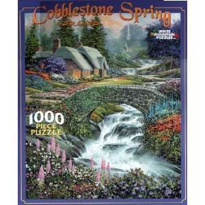 Cobblestone Spring by D. R. Laird 1000 Piece Puzzle Toys 