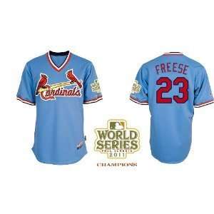  New David Freese Jersey St. Louis Cardinals Blue 