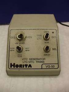 Horita VG 50 VITC Generator LTC VITC Translator NICE   