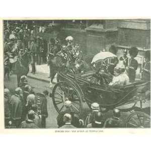   Print Queen Victoria Riding in Carriage at Temple Bar on Jubilee Day
