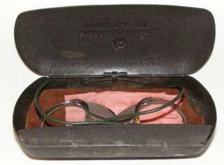   AO American Optical Safety Glasses/Goggles w/ Metal Case  