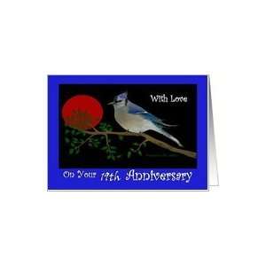 Anniversary / Year Specific19th / Blue Bird Card