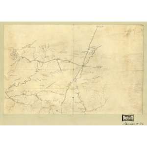  Civil War Map Map of the environs of Vicksburg and Jackson 