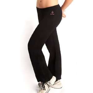   Womens Yoga Loose Fit Pants, Size S, Color Black 