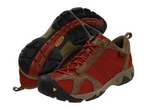 KEEN Mens AMBLER MESH Comfortable Hiking Boots [ Burnt Henna / Stone 