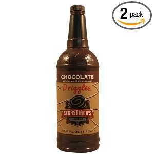 Sebastianos Chocolate Drizzle, 37.2 Ounce Bottles (Pack of 2)