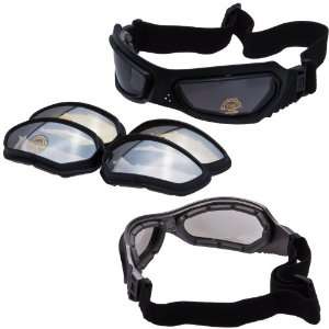   Goggles Kit   Includes Clear, Smoke and Yellow Tint Mirror Lenses