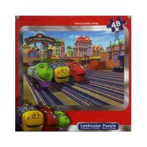  Chuggington Lenticular 48 Piece Puzzle   Trains at Station 
