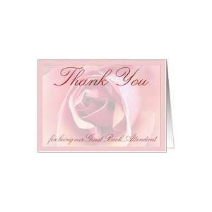  Guest Book Attendant thank you Card Health & Personal 