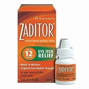  Zaditor Antihistamine Eye Drops, .17 fl oz Health 