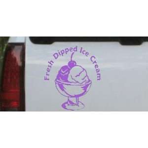Fresh Dipped Ice Cream Business Car Window Wall Laptop Decal Sticker 