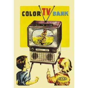    Exclusive By Buyenlarge Color TV Bank 20x30 poster