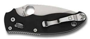 Spyderco Manix 2 G 10 Plain Edge Knife, Black