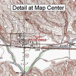  USGS Topographic Quadrangle Map   Verdel, Nebraska (Folded 