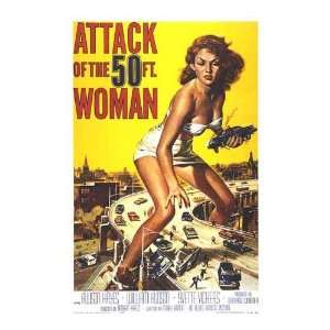  Attack of the 50 Foot Woman Movie Poster, 26.25 x 39.75 