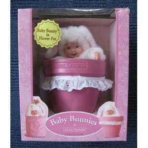  Anne Geddes Baby Bunnies Baby Bunny in Flower Pot