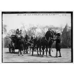   Hastings driving ladies 4 in hand coach, New York 1900