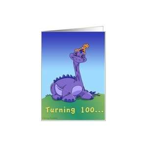  Geezer Saurus (100th Party Invitation) Card Toys & Games