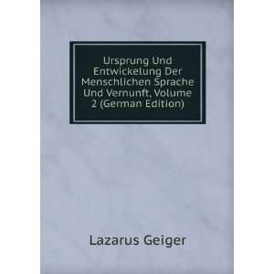   Sprache Und Vernunft, Volume 2 (German Edition) Lazarus Geiger Books